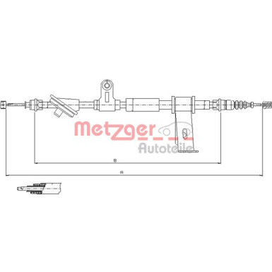 Metzger Seilzug, Feststellbremse 12.0102