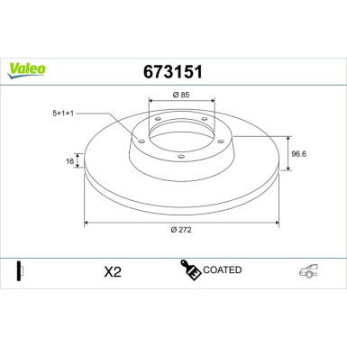 Bremsscheibe 673151 Bremsscheibe 673151