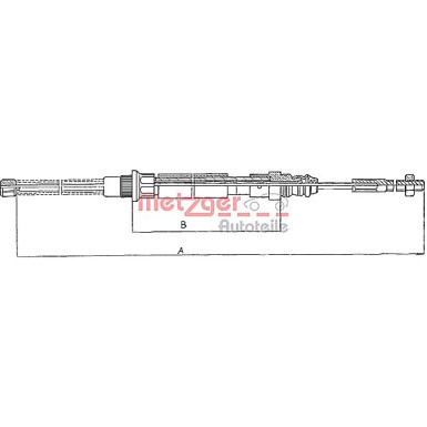 Metzger Seilzug, Feststellbremse 11.606