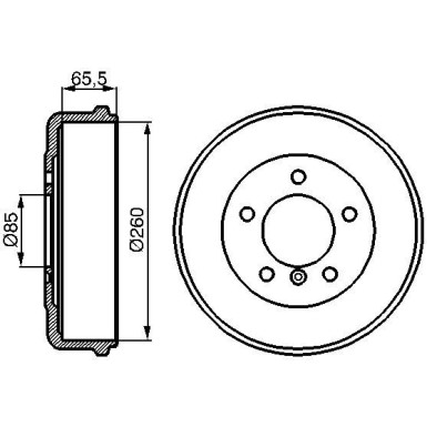 Bremstrommel 0 986 477 038 Bremstrommel 0 986 477 038