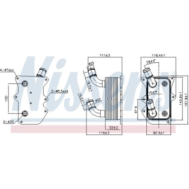 Nissens Ölkühler, Motoröl 90919