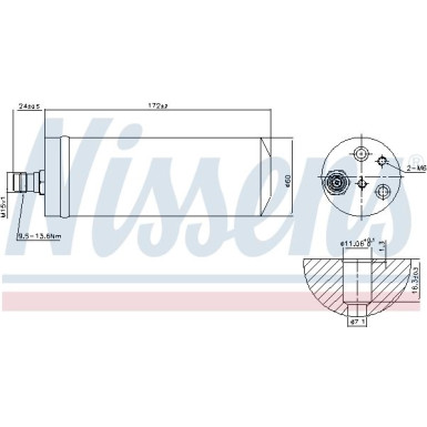 Nissens Trockner, Klimaanlage 95489