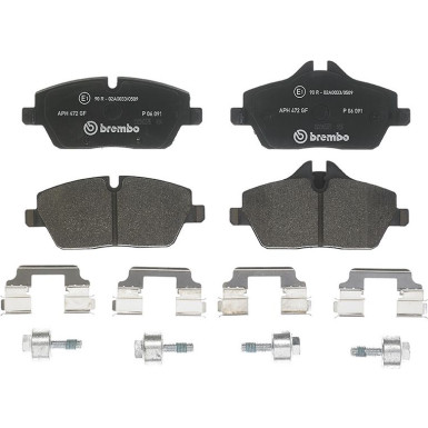 Brembo Bremsbelagsatz, Scheibenbremse PRIME LINE P 06 091 Brembo Bremsbelagsatz, Scheibenbremse PRIME LINE P 06 091