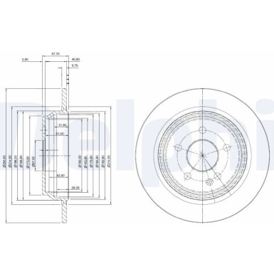 Delphi Bremsscheibe BG4063C