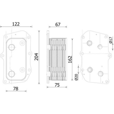 Mahle Ölkühler, Motoröl BEHR CLC 309 000S