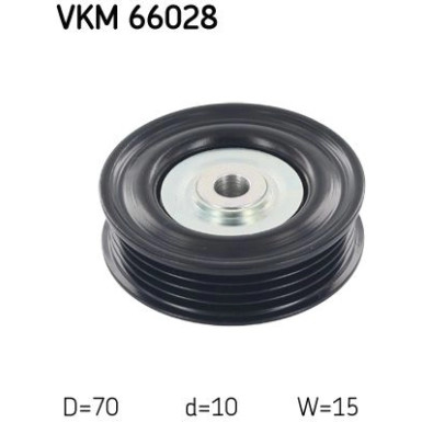 SKF Umlenk-/Führungsrolle, Keilrippenriemen VKM 66028