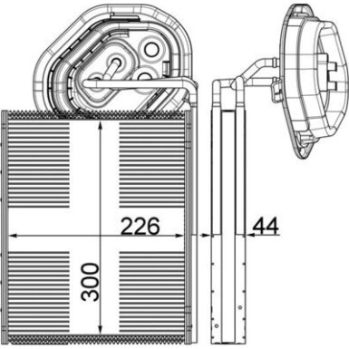 Mahle Verdampfer, Klimaanlage BEHR Premium Line AE 3 000P