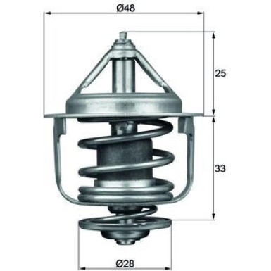 Mahle Thermostat, Kühlmittel BEHR TX 87 77D