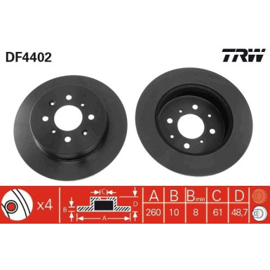Bremsscheibe DF4402