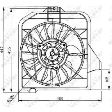 Lüfter, Motorkühlung 47032 Lüfter, Motorkühlung 47032