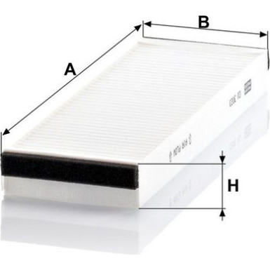 MANN-FILTER CU 3023-2 Innenraumfilter, Partikelfilter MANN-FILTER CU 3023-2 Innenraumfilter, Partikelfilter