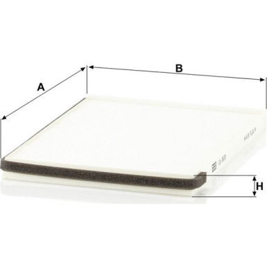 MANN-FILTER CU 2630 Innenraumfilter, Partikelfilter MANN-FILTER CU 2630 Innenraumfilter, Partikelfilter