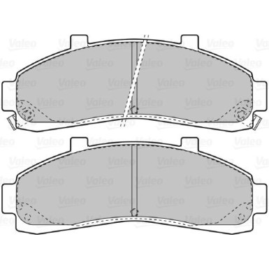 Valeo Bremsbelagsatz, Scheibenbremse 598906