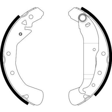 Hella Bremsbackensatz 8DB 355 002-631 Hella Bremsbackensatz 8DB 355 002-631