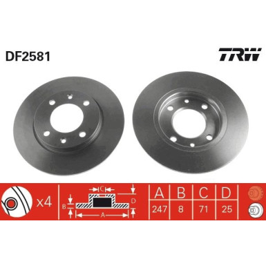 Bremsscheibe DF2581