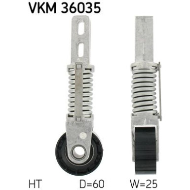 Spannrolle, Keilrippenriemen VKM 36035 Spannrolle, Keilrippenriemen VKM 36035