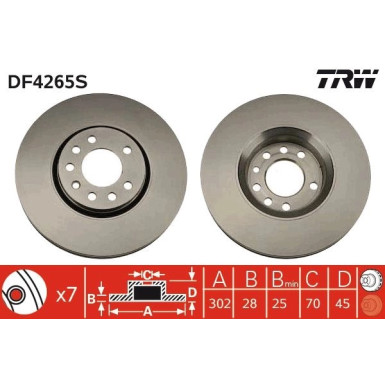 Bremsscheibe DF4265S Bremsscheibe DF4265S