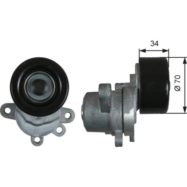 Gates Spannrolle, Keilrippenriemen DriveAlign™ T39155