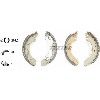 Textar Bremsbackensatz 91051500