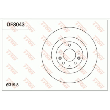 Bremsscheibe DF8043 Bremsscheibe DF8043