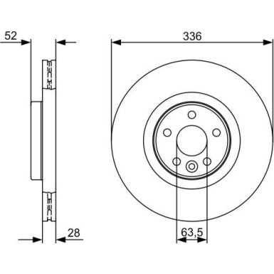 BOSCH Bremsscheibe 0 986 479 395