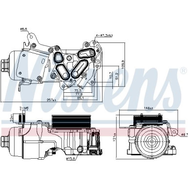 Nissens Ölkühler, Motoröl FIRST FIT 91124