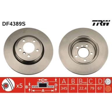 Bremsscheibe DF4389S Bremsscheibe DF4389S