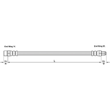 Metzger Bremsschlauch 4110257