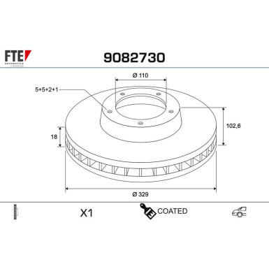 Bremsscheibe 9082730 Bremsscheibe 9082730