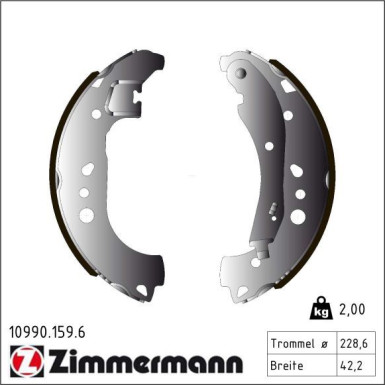 Bremsbackensatz 10990.159.6 Bremsbackensatz 10990.159.6