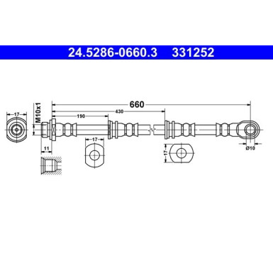 Bremsschlauch 24.5286-0660.3 Bremsschlauch 24.5286-0660.3