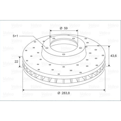 Valeo Bremsscheibe 886265 Valeo Bremsscheibe 886265