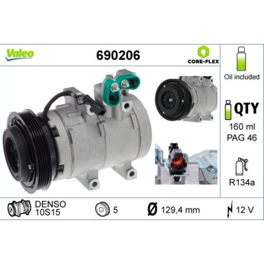 Kompressor, Klimaanlage 690206 Kompressor, Klimaanlage 690206