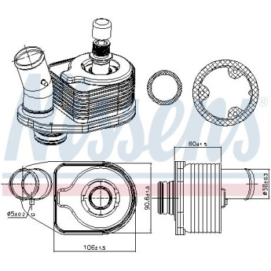 Nissens Ölkühler, Motoröl FIRST FIT 91101
