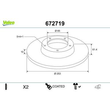 Bremsscheibe 672719 Bremsscheibe 672719