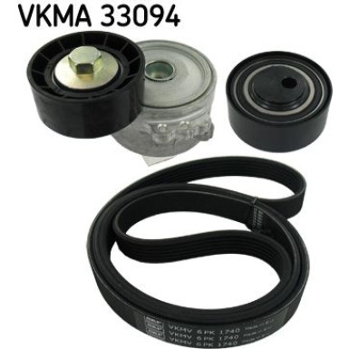SKF Keilrippenriemensatz VKMA 33094