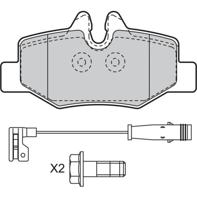 Valeo Bremsbelagsatz, Scheibenbremse 598765 Valeo Bremsbelagsatz, Scheibenbremse 598765