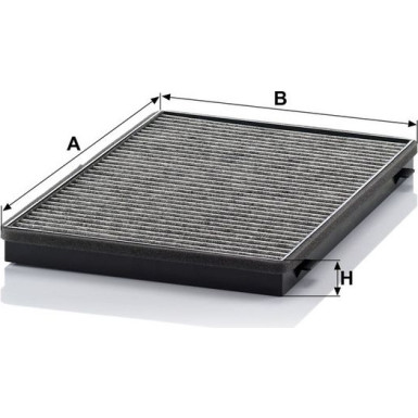 MANN-FILTER CUK 3943 Innenraumfilter, Aktivkohlefilter