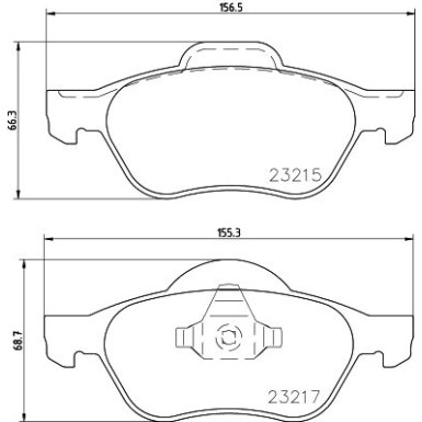 Hella Bremsbelagsatz, Scheibenbremse 8DB 355 009-091 Hella Bremsbelagsatz, Scheibenbremse 8DB 355 009-091