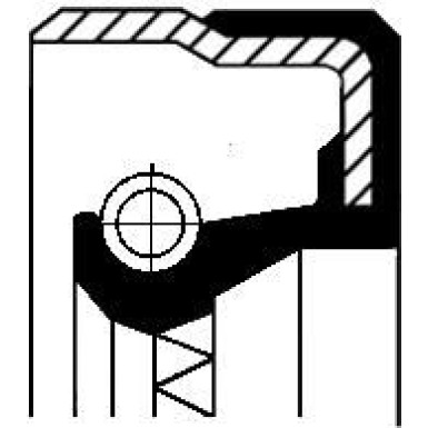 Corteco Wellendichtring, Differential 01032876B