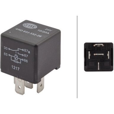 Hella Relais, Arbeitsstrom 4RD 933 332-261