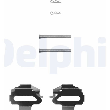 Delphi Zubehörsatz, Scheibenbremsbelag LX0162