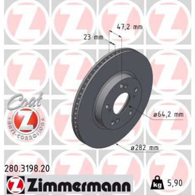 Bremsscheibe 280.3198.20