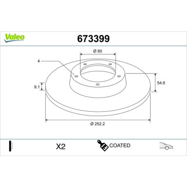 Bremsscheibe 673399 Bremsscheibe 673399