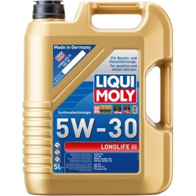 LIQUI MOLY 20647 Longlife III 5W-30 Motorenöl VW 507 00, 5L