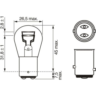 BOSCH Glühlampe Longlife Daytime BL 1 987 301 055