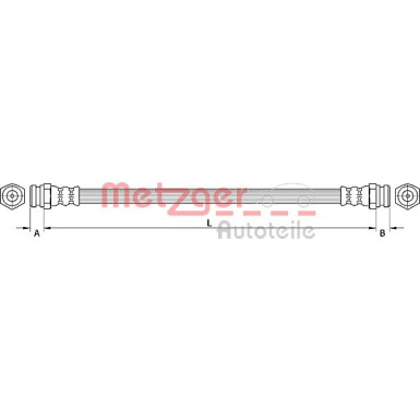 Metzger Bremsschlauch 4110877