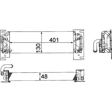 Mahle Ölkühler, Motoröl BEHR Premium Line CLC 26 000P