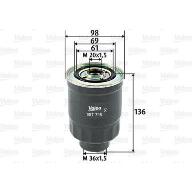 Valeo Kraftstofffilter 587716
