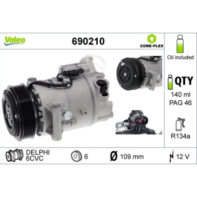 Kompressor, Klimaanlage 690210 Kompressor, Klimaanlage 690210